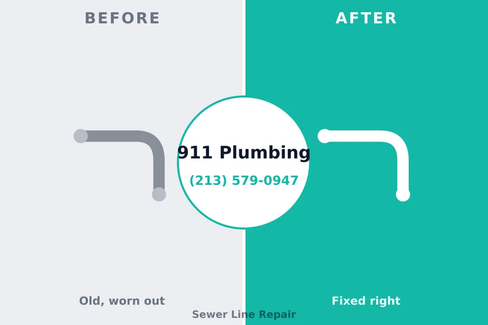 Before and after: plumbing company Kirkland, WA